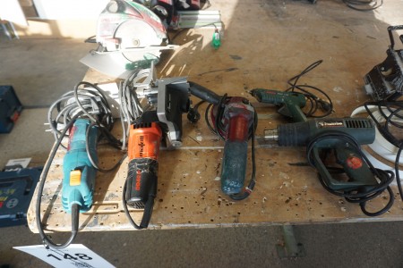 5 pieces. power tools, Brand: Bosch, Mafell, Metabo etc.