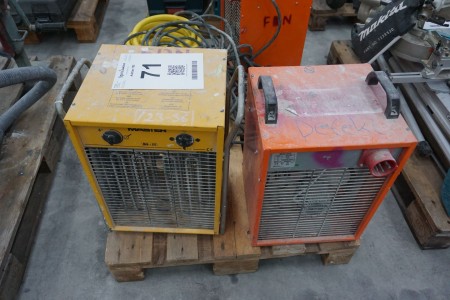 2 heating fans