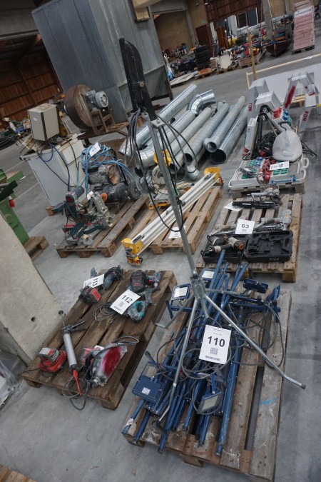 Lot of work lamps with stand
