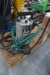 2 vices + Nilfisk high pressure cleaner + Tup craft submersible pump