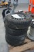 4 winter tires with steel rims