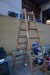 Jumbo stair ladder in solid wood + Jumbo aluminum ladder