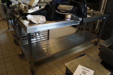 Rullebord i stål bord med varme, Model: 1402010000