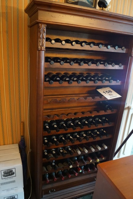 Antique wine rack without content