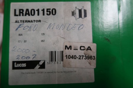 Lichtmaschine für Ford Mondeo 2000-2007. LRA01150. 90A, 12V