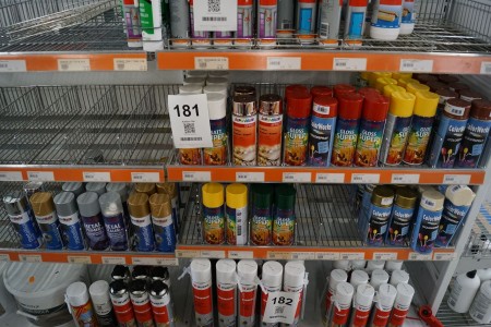 Large batch of spray paint