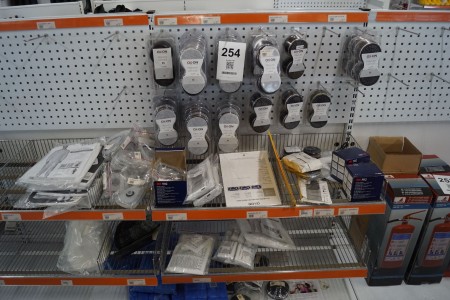 Large batch of air filters, filter holders, carbon filters, etc.