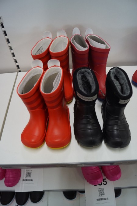4 pcs. rubber boots, Brand: Tretorn and Equipage