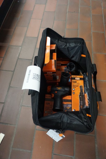 Bahco taske med 4 stk elværktøj