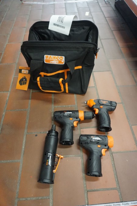 Bahco taske med 4 stk elværktøj 