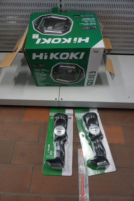 Hikoki work radio + 2 hikoki flashlights