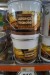 4 buckets with arsinol wood oil + 7 pcs of painter + 2 pcs. wood washing