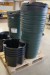 5 pieces. rainwater barrels with lids and plinth