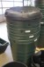 4 pcs. rainwater barrels with lids and plinth