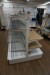 2 pcs. Exhibition shelf with perforated plates and shelves
