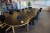 Large conference table with 12 chairs