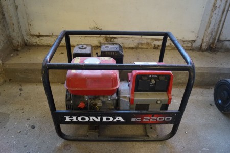Generator, Mærke: Honda, Model: EC2200