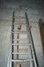 2 pcs. ladder in aluminum + 1 pc. step ladder