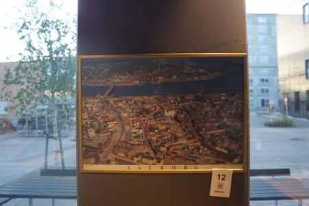 1 stk. billede over Aalborg i ramme. 
