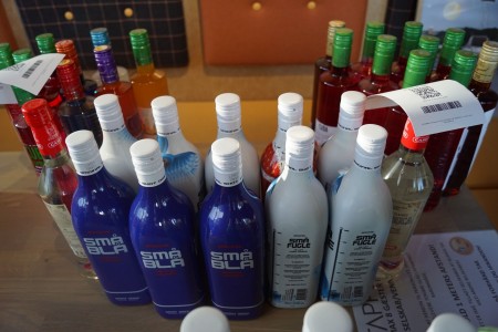 12 bottles of spirits - Not broken.