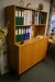 1 piece. desk + 5 pcs. cabinets and bookcase with various technical information in cabinets