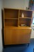 Desk + 3 pcs. Jalousie cabinet, 2 shelves, music system and office chair.