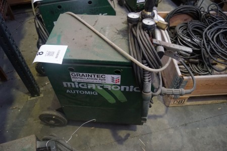 Welder, Brand: Migatronic. Model: Automig 273. With hoses