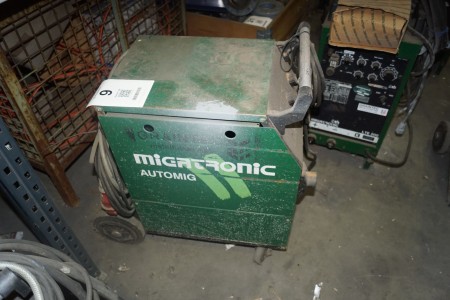 Welder, Brand: Migatronic. Model: Automig 273. With hoses