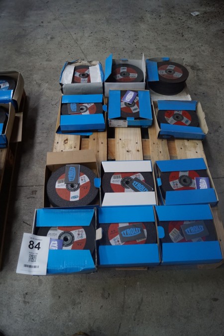 12 boxes with cutting discs, Brand: Tyrolite