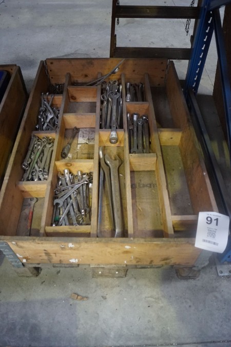 Large batch of wrenches