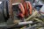 Pipe cutter on stand with wheels, Brand: Ridgid, Model: 300 Compact