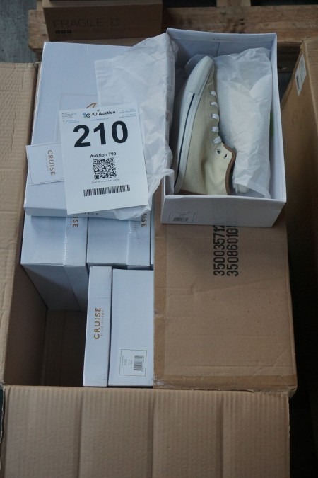 12 pairs of sand-colored ilse jacobsen shoes
