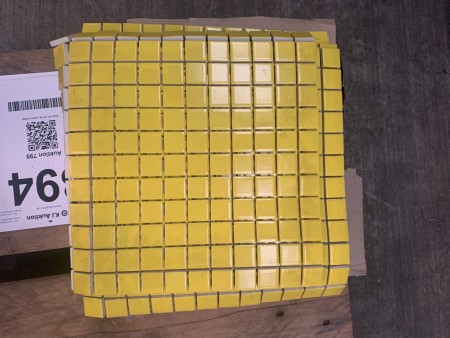 20 wall tiles in yellow