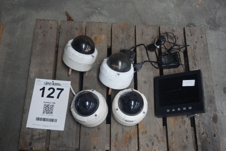4 surveillance cameras