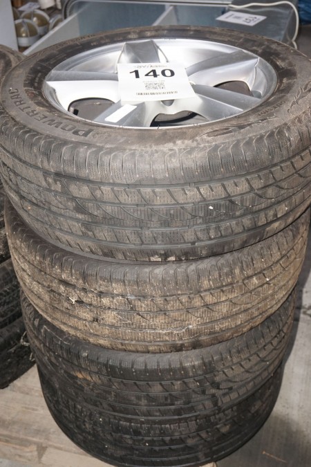 Alloy wheels with winter tires