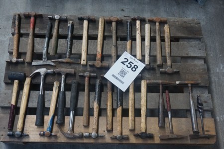 Large batch of hammers