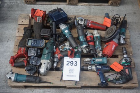 Large batch of power tools