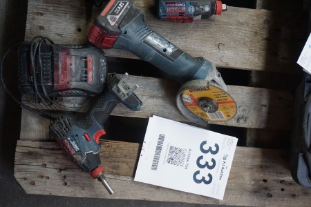 Angle grinder + impact wrench, brand: Bosch