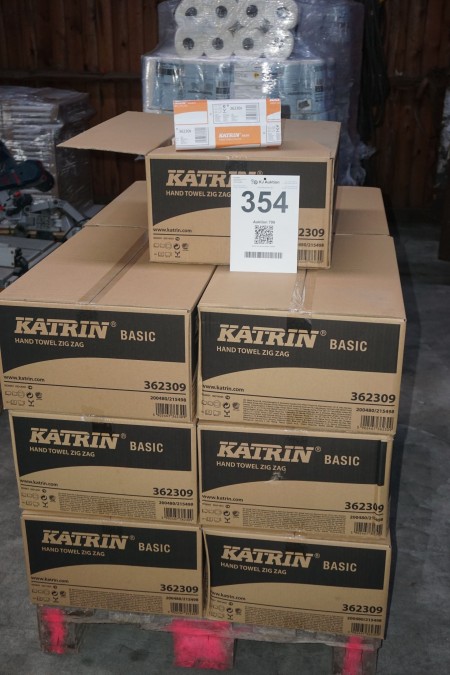 13 boxes of Katrin paper for dispenser