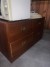 Display cabinet + microwave + ceiling lamp + chest of drawers