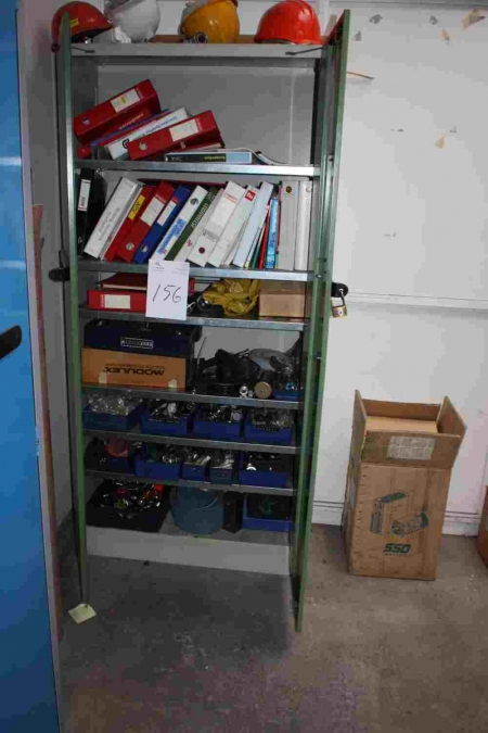 Tool Cabinet, width app. 90 cm x height app. 194 cm, with content