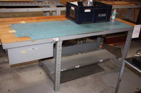 Work Bench, 200x80cm + drawer