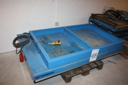 Electro-hydraulic lifting table, Translyft, 3000 kg, 170x120 cm