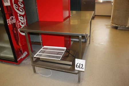 Angle table in stainless steel + hot plate