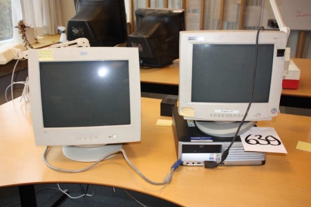 HP PC + 2 monitors