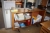 All in 2 rooms less fixed installations and without content: including drawing cabinet with 10 drawers, 2. filing cabinet, 4 drawers, whiteboard, drawing cabinet + file cabinet, 4 drawers + filing cabinet, 2 drawers+ 2 air staplers, Senco + air nail gun, 