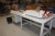 Arbejdsbord, Bott, 260x100 cm, + skuffe + udtag for trykluft + reol med lys