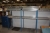 3 sections steel shelf + rack with cabinet