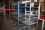 3 sections steel shelving, (section: width app. 100 cm x height app. 190 cm x debth app. 60 cm)