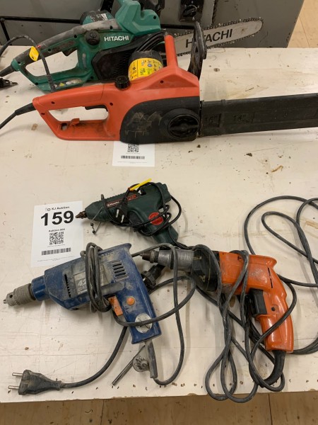 3 pieces. power tools, Brand: Fein, Metabo and AEG